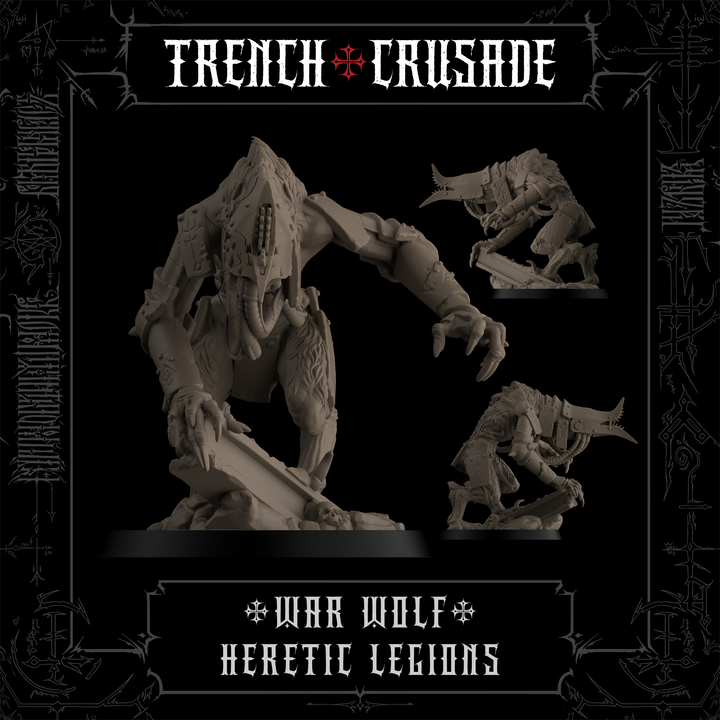 War Wolf (Official) - Trench Crusade STL file for War Wolf Assault Beast
