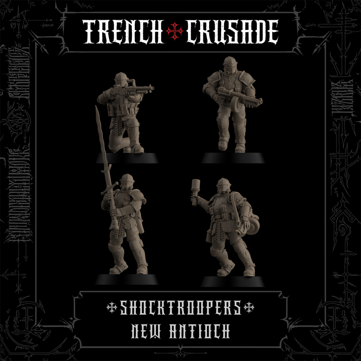 Shocktroopers (Official) - Trench Crusade STL file for Shocktrooper