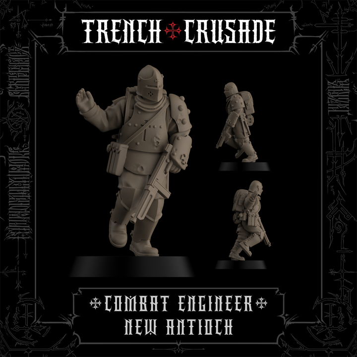 Combat Engineer (Official) - Trench Crusade STL file for Combat Engineer