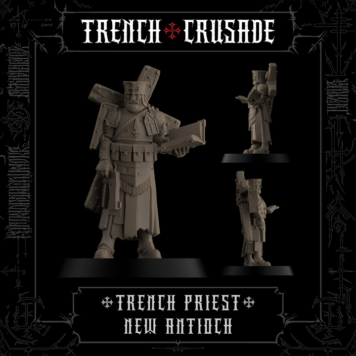 Trench Cleric (Official) - Trench Crusade STL file for Trench Cleric