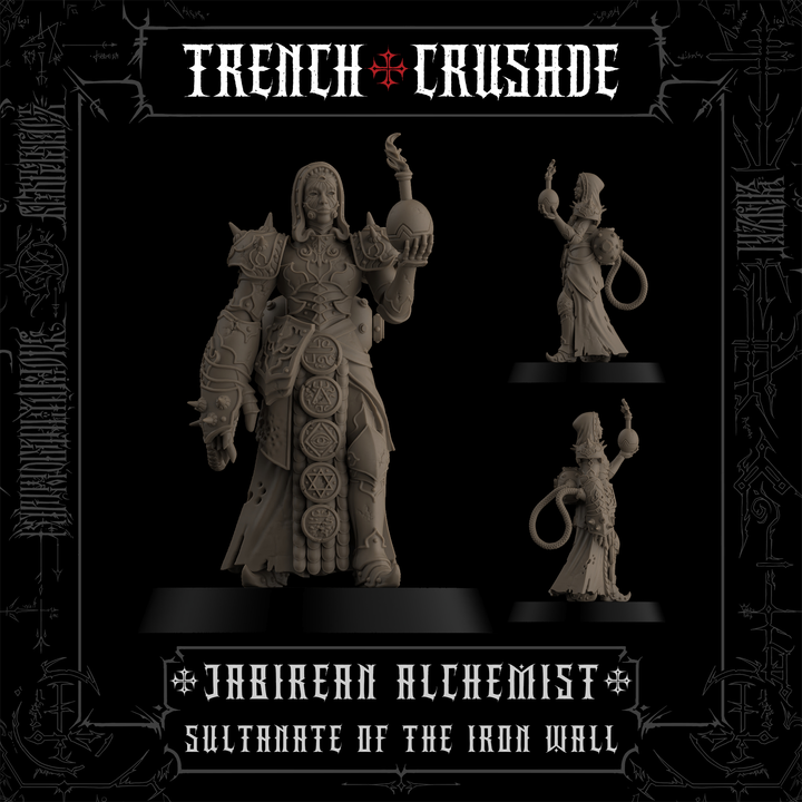 Jabirean Alchemist (Official) - Trench Crusade STL file for Jabirian Alchemist