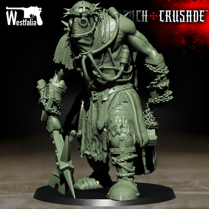 Red Brigade Crimson Communicant - Trench Crusade STL file for Communicant, Crimson Communicant