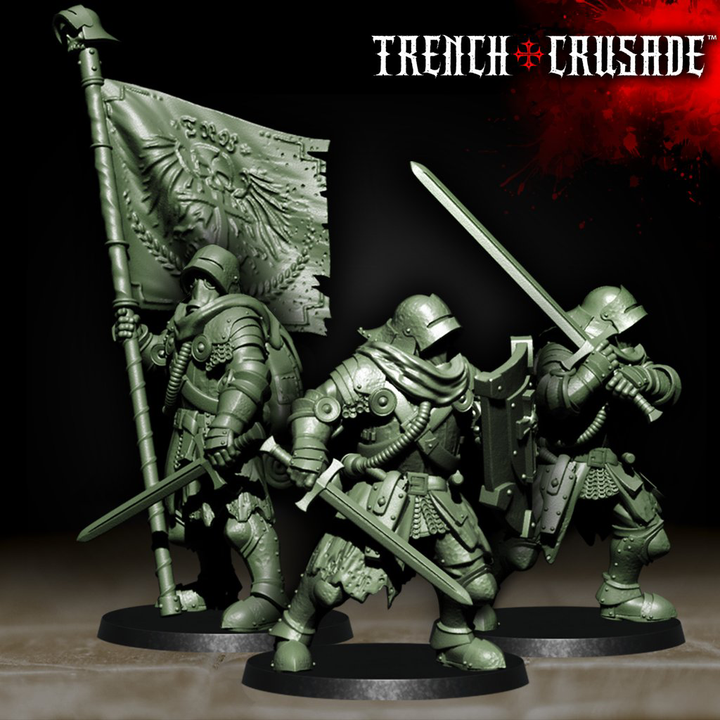 Red Brigade Shock Troopers - Trench Crusade STL file for Shocktrooper