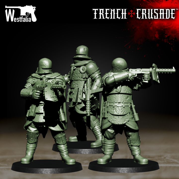 Red Brigade Combat Engineers - Trench Crusade STL file for Combat Engineer