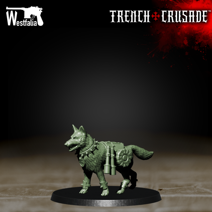 Lewisgunner's Dog - Trench Crusade STL file for Trench Dog, Attack Dog, Guard Dog, Mercy Dog
