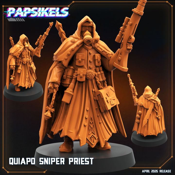 QUIAPO SNIPER PRIEST - Trench Crusade STL file for Sniper Priest