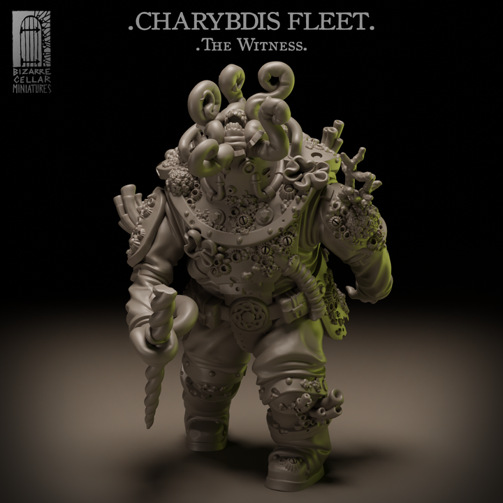 Charybdis Witness - Trench Crusade STL file for Death Commando, Heretic Chorister