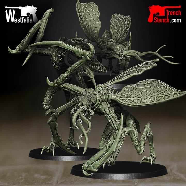 Seething Black - Pit Locusts - Trench Crusade STL file for Pit Locust
