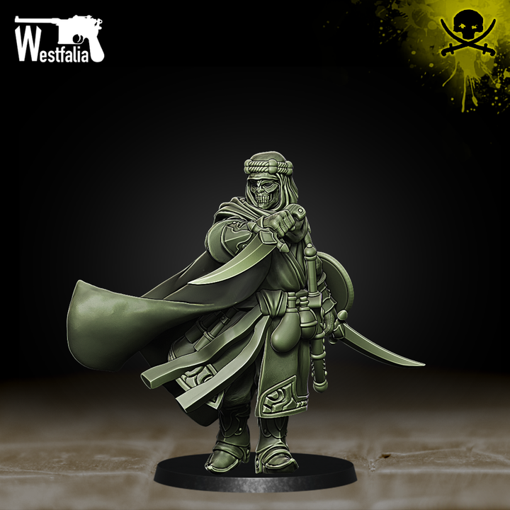 Beduins of Al Badia - Assassin - Trench Crusade STL file for Master Assasin, Sultanate Assasin, Assassin Acolyte