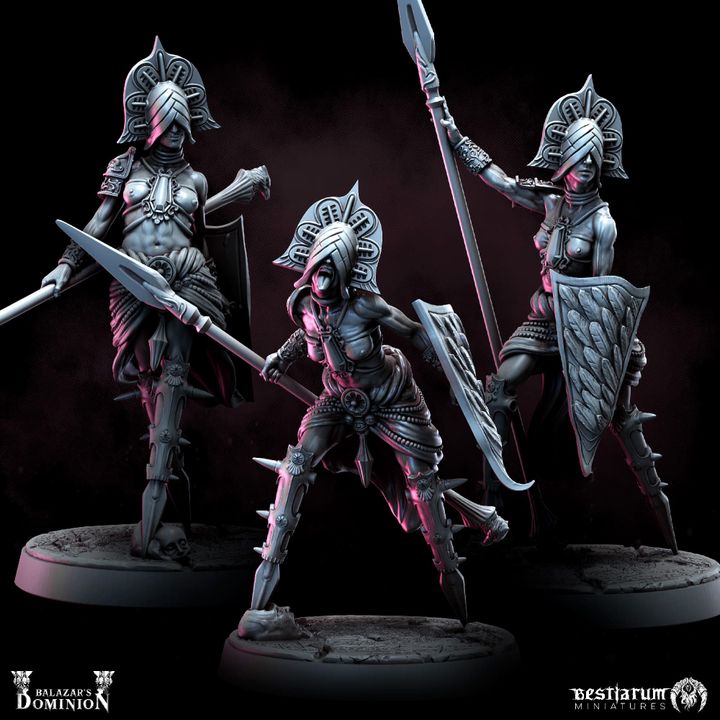 Exalted Spears - Trench Crusade STL file for Hell Knight, Yoke Fiend
