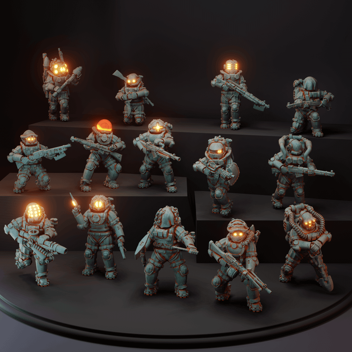 Heretic boarding infantry - Trench Crusade STL file for Heretic Trooper