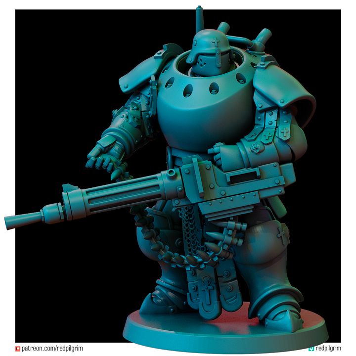 Mech2 - Trench Crusade STL file for Mechanised Heavy Infantry