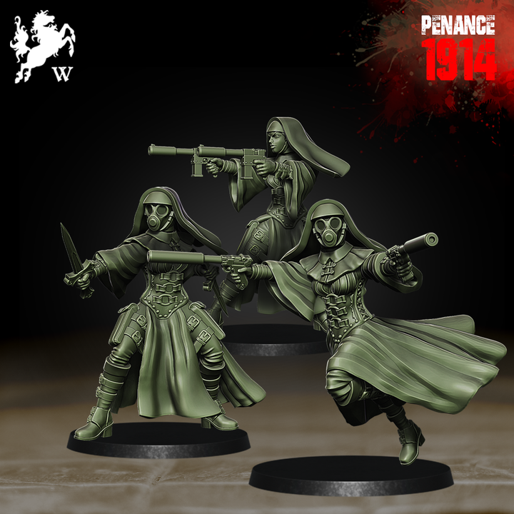 Sisters of Mercy - Sorores Doloris - Trench Crusade STL file for Stigmatic Nun