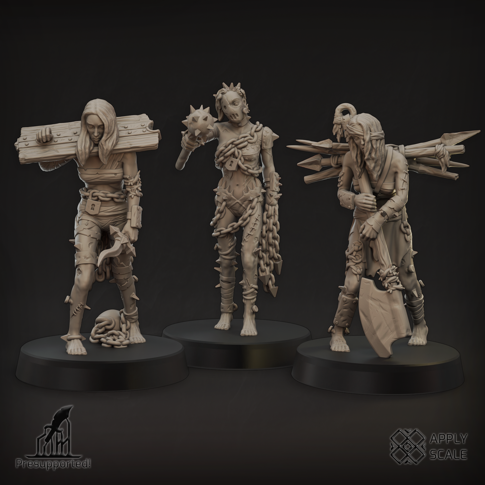The Court Wretched V2 - Trench Crusade STL file for Wretched