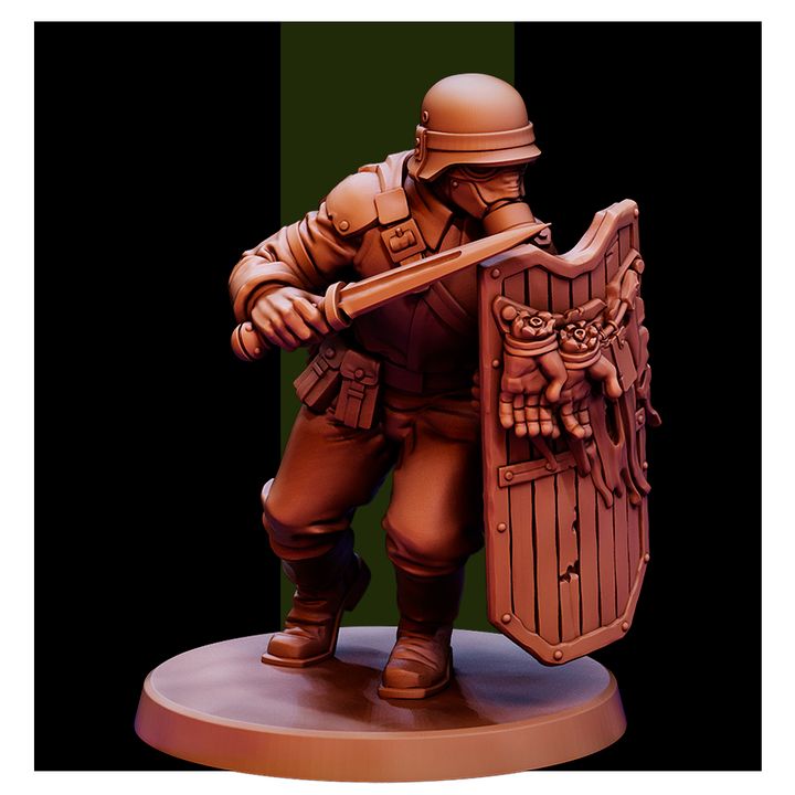 Apostates - Trench Crusade STL file for Heretic Trooper