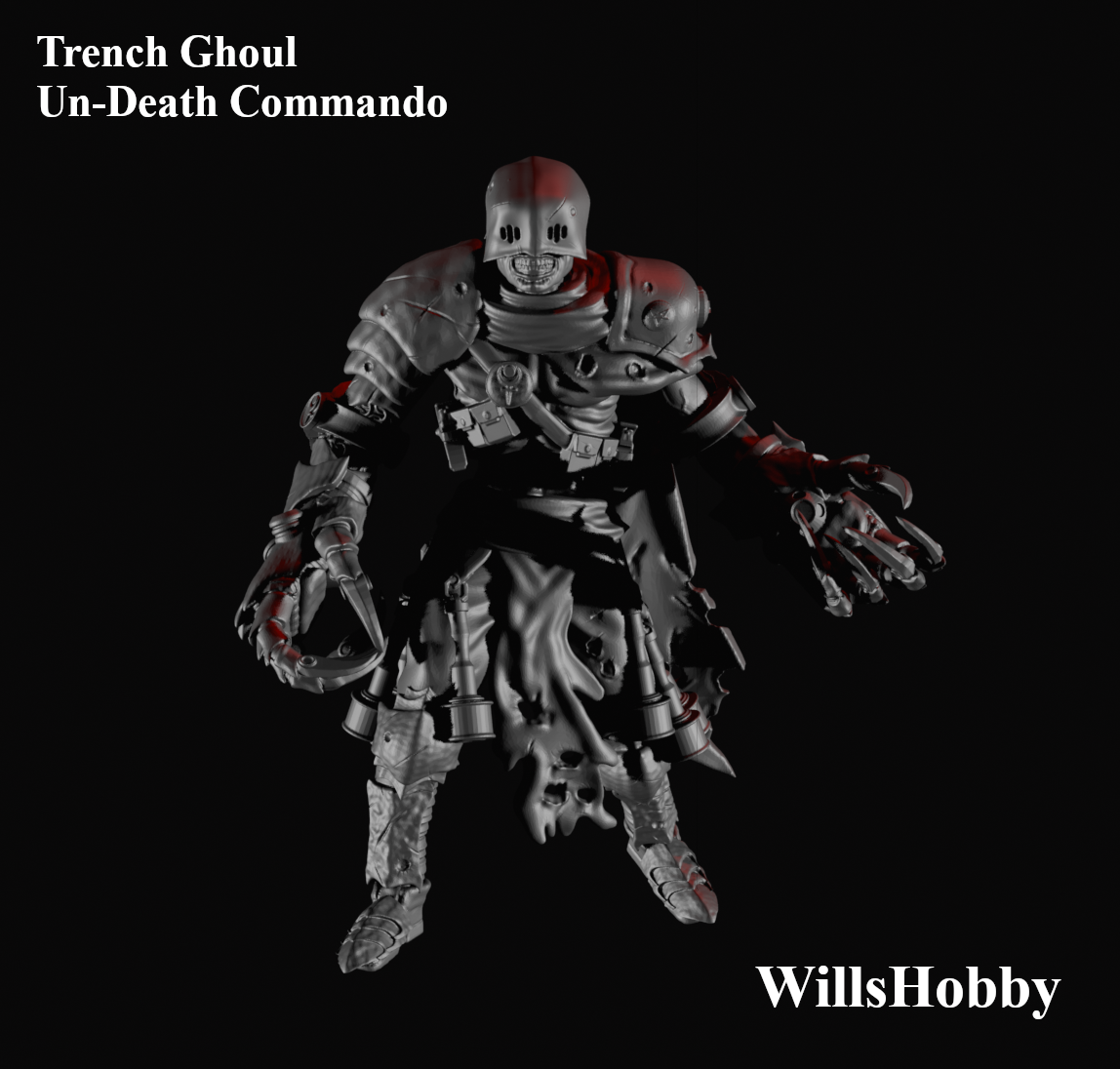UnDeath Commando - Trench Crusade STL file for Death Commando