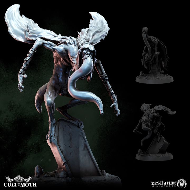 Moth Acolyte Metamorphs - Trench Crusade STL file for Fly Thrall