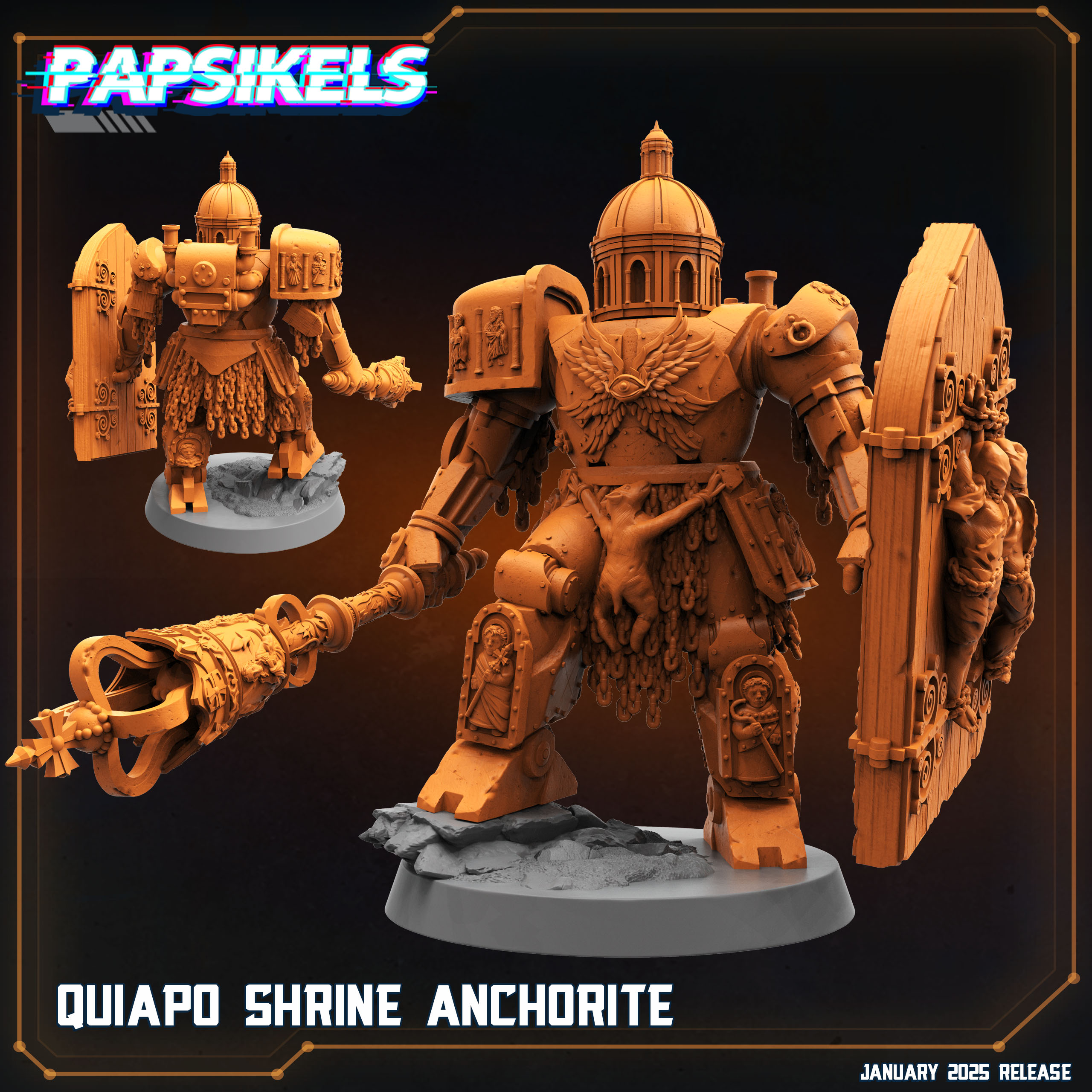 QUIAPO SHRINE ANCHORITE - Trench Crusade STL file for Anchorite Shrine