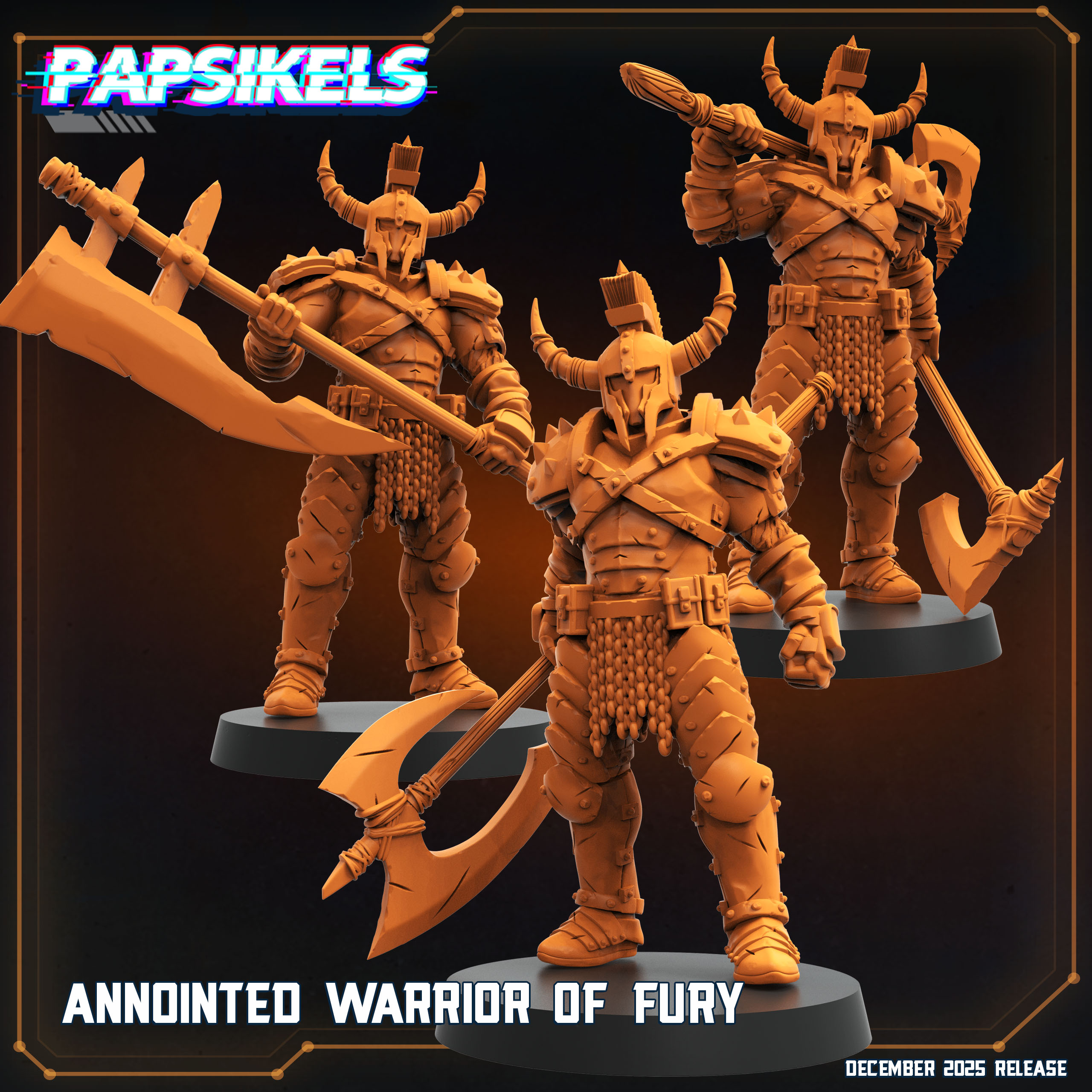 ANNOINTED WARRIOR OF FURY - Trench Crusade STL file for Anointed Heavy Infantry