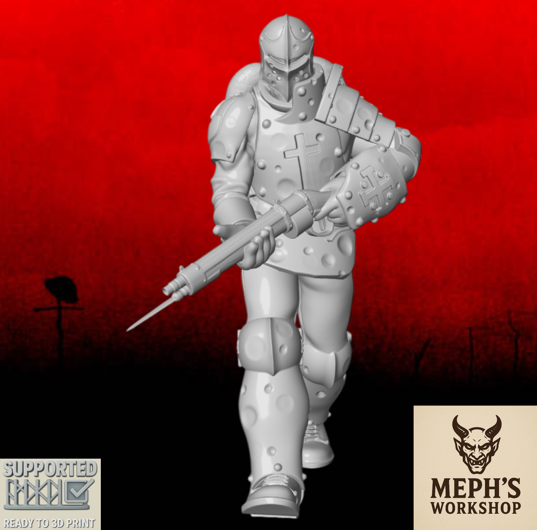Combat Engineer - Trench Crusade STL file for Combat Engineer