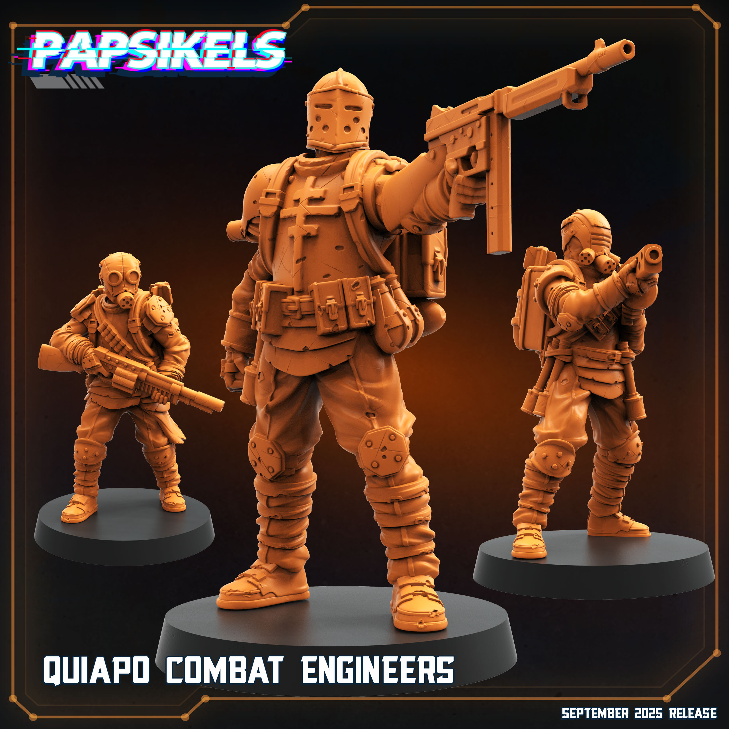 QUIAPO COMBAT ENGINEERS - Trench Crusade STL file for Combat Engineer