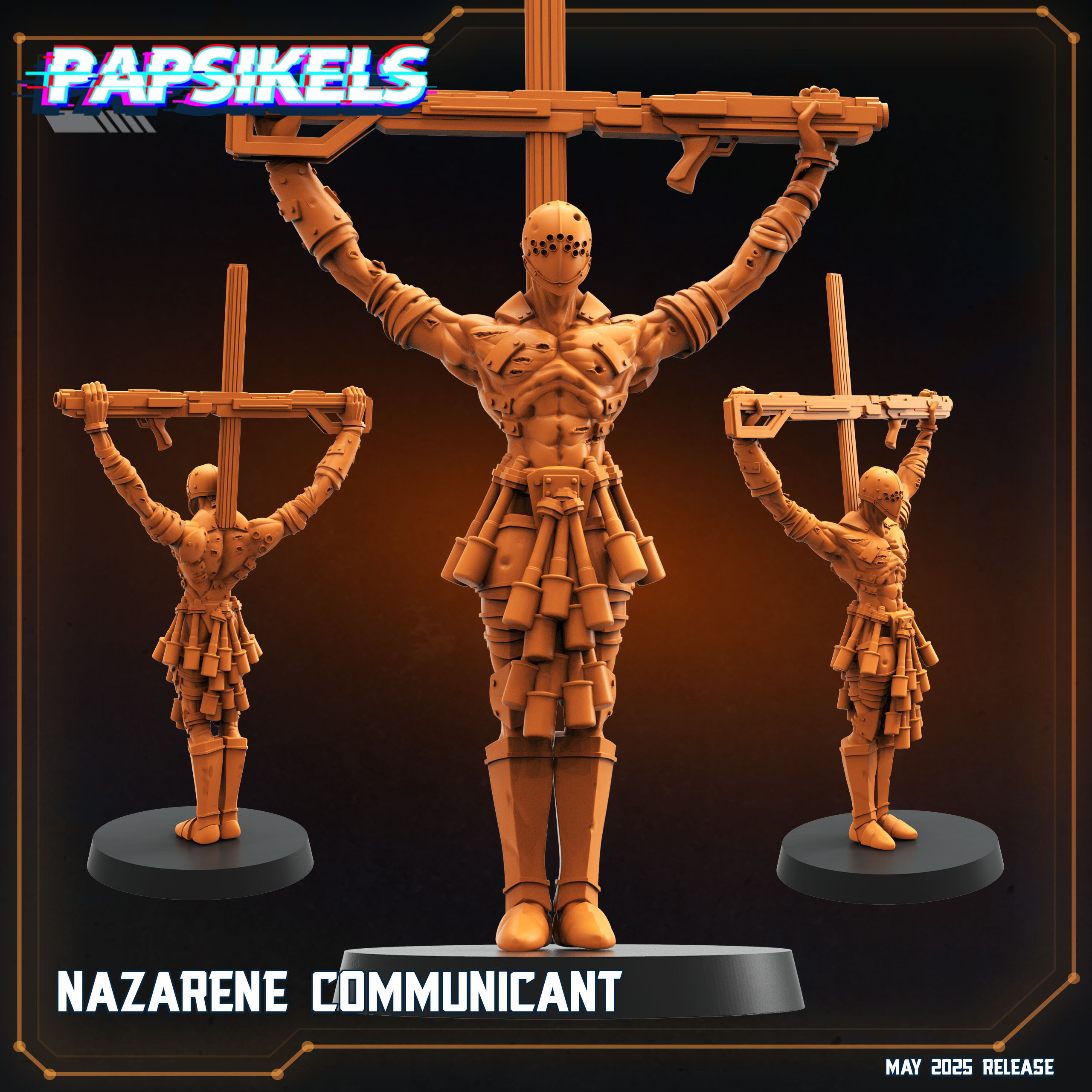 NAZARENE COMMUNICANT - Trench Crusade STL file for Communicant Anti-Tank Hunter
