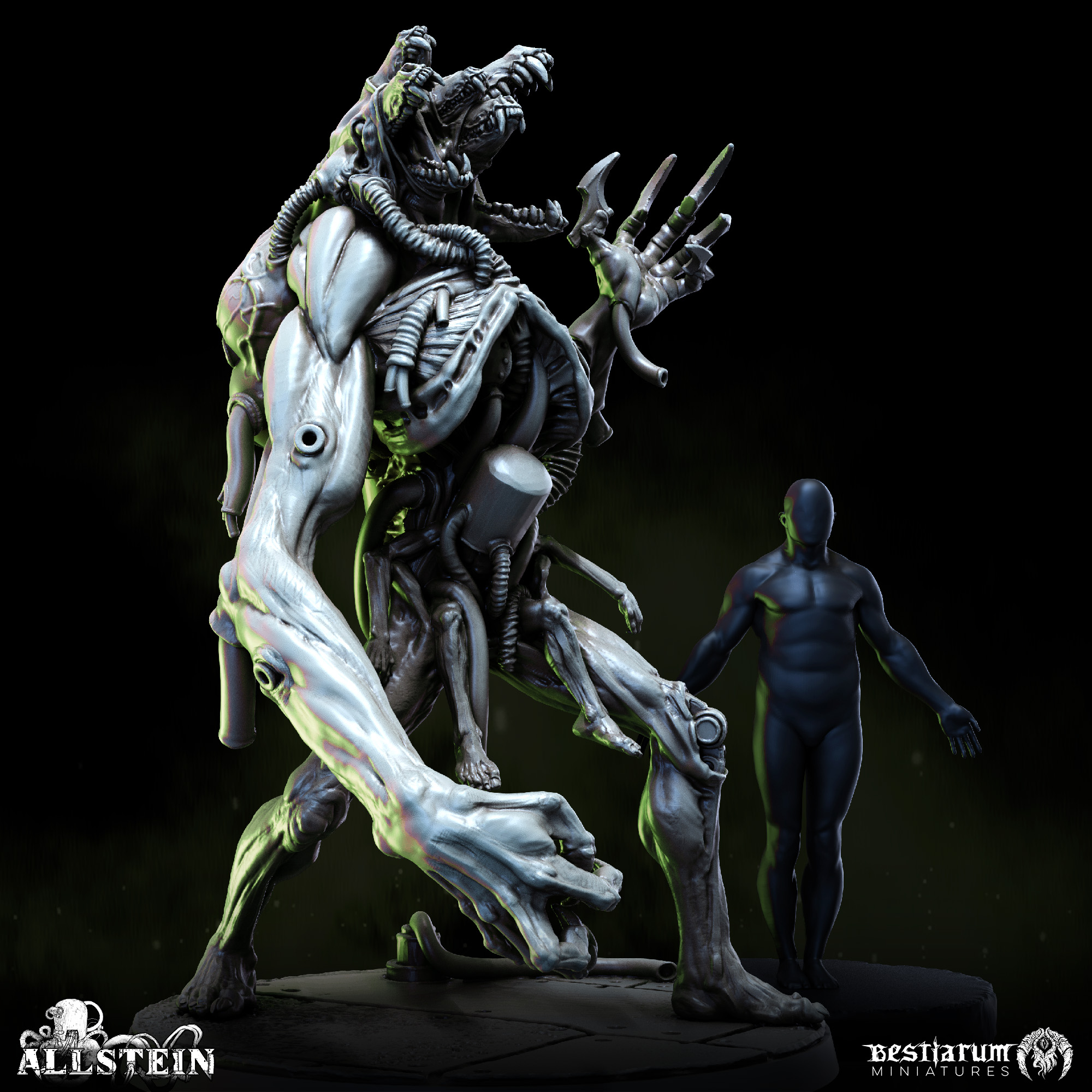 Fleshfang, the Howling Construct - Trench Crusade STL file for Desecrated Saint