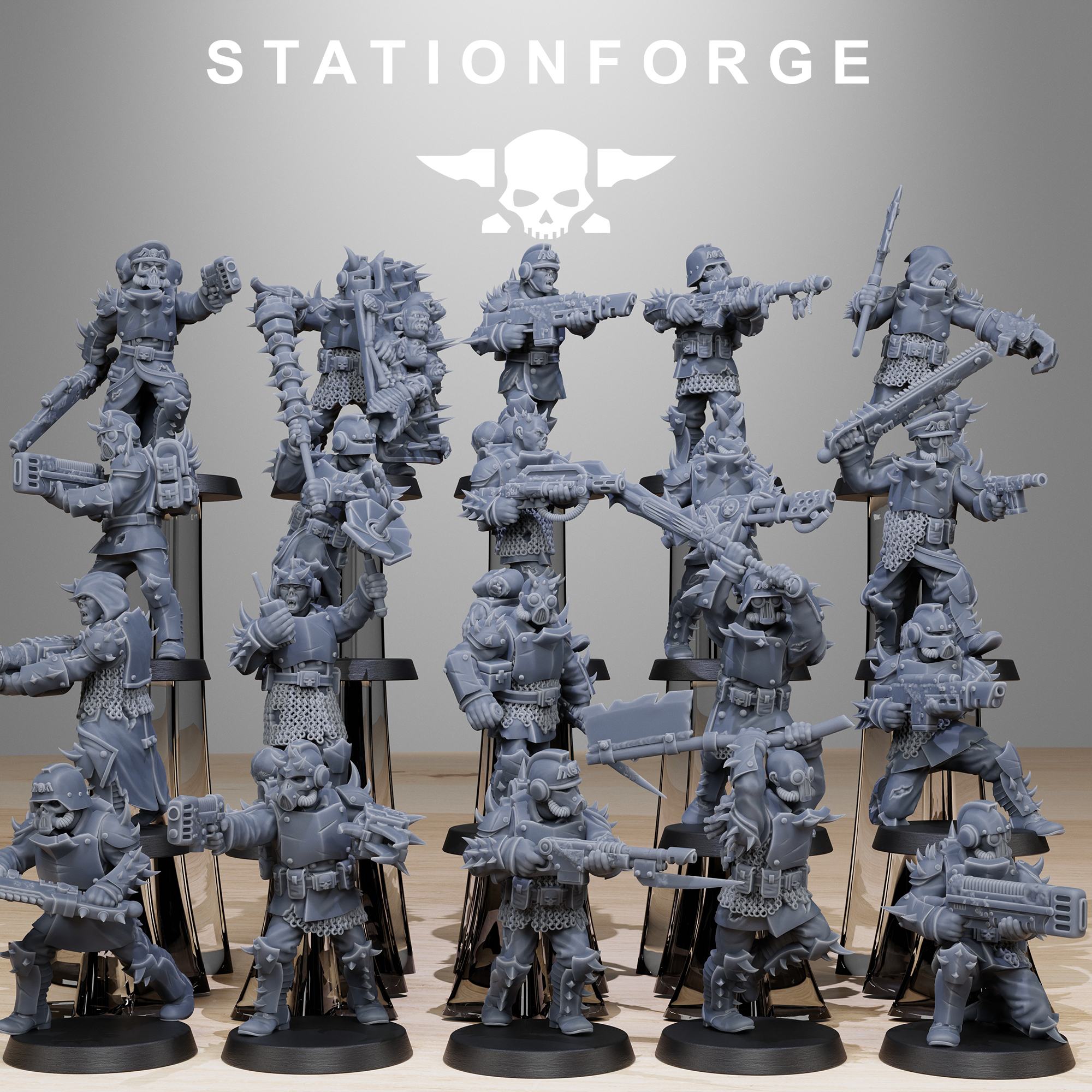 Corrupted Guard Builder Kit - Trench Crusade STL file for Heretic Trooper