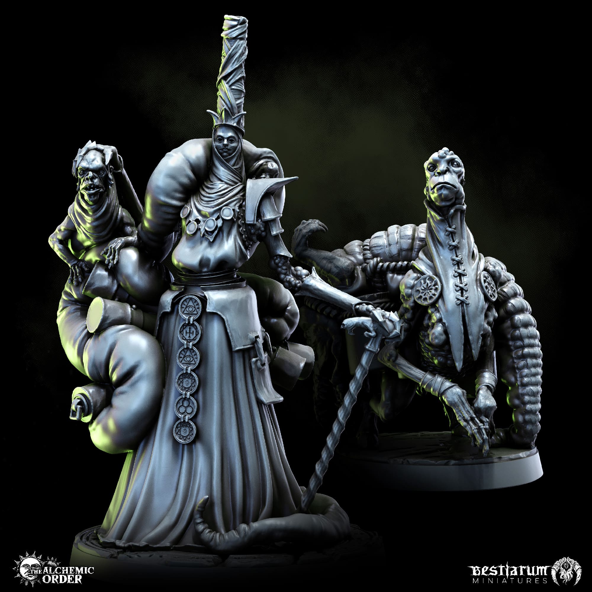High Alchemist Delphus - Trench Crusade STL file for Jabirian Alchemist, Takwin Homunculus