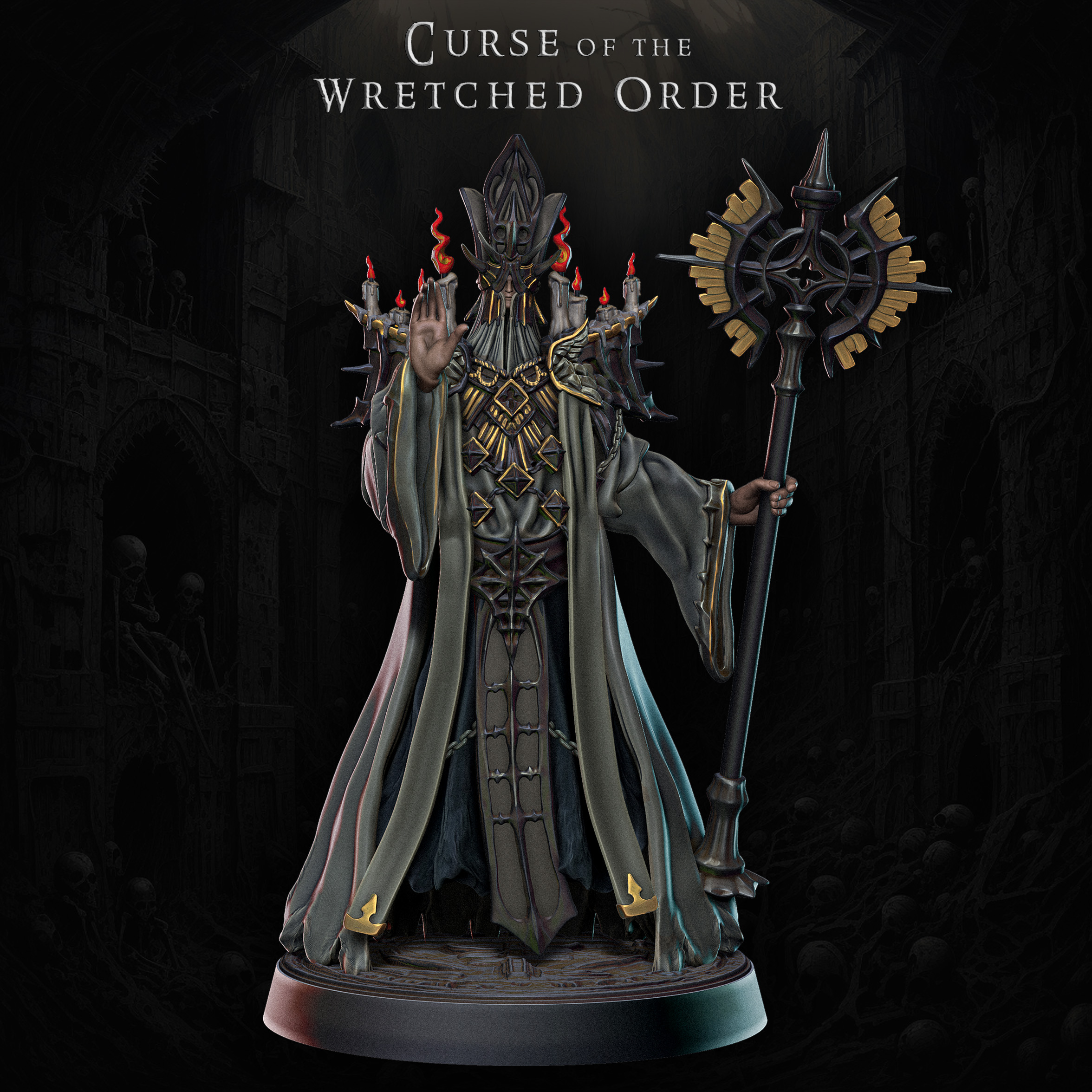 Wicked Priest - Trench Crusade STL file for Heretic Priest, Heretic Priest of Mammon