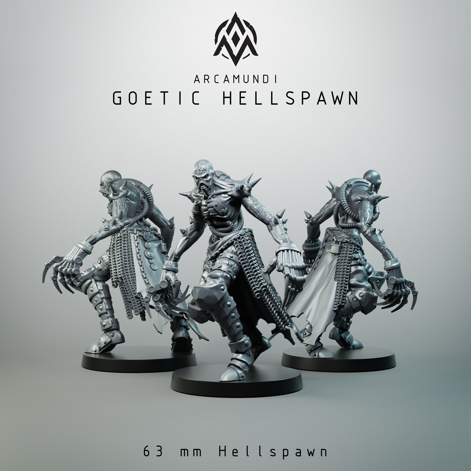 Goetic Hellspawn - Trench Crusade STL file for Goetic Warlock