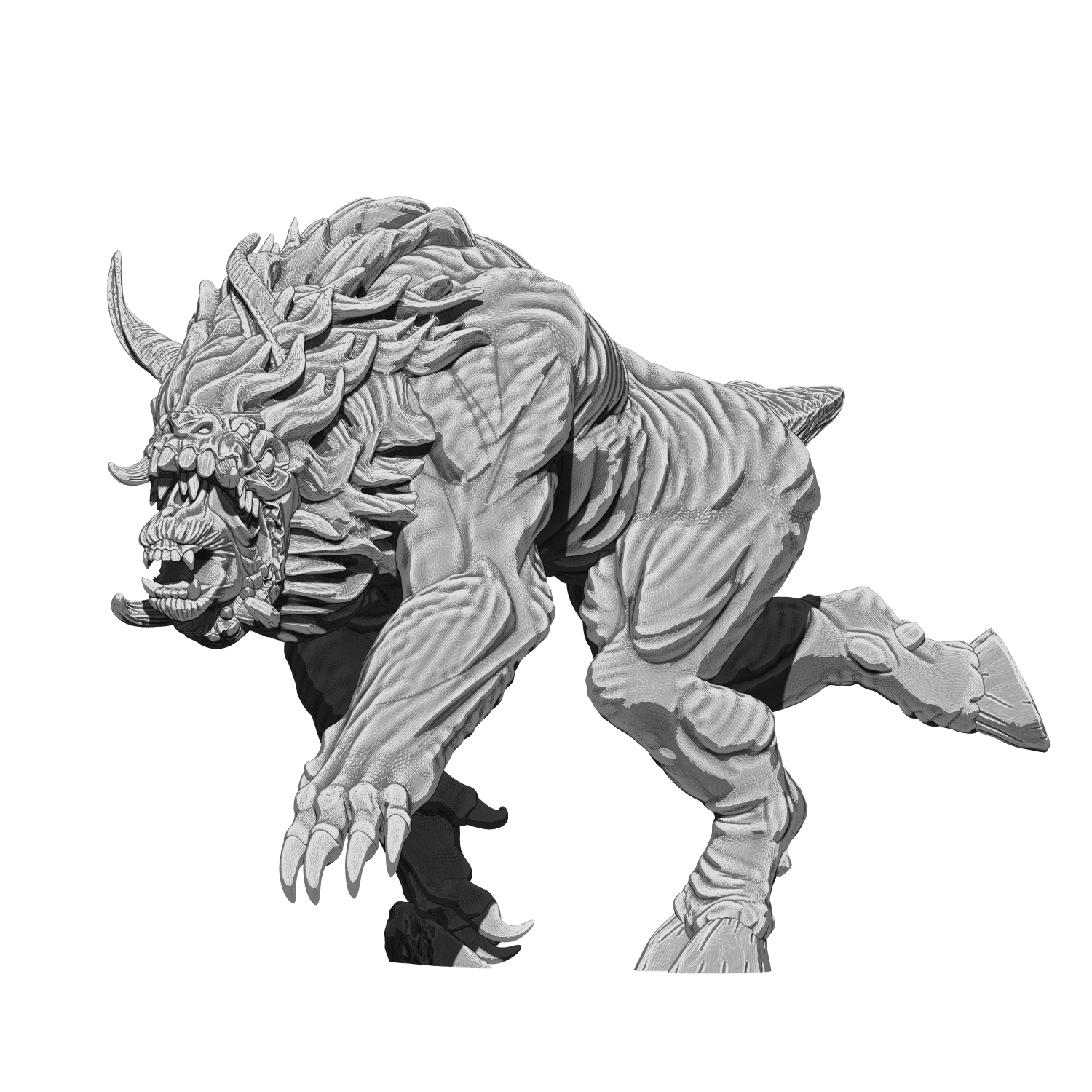 The Qarīn-Kumun - Machinegun Keshikten - Trench Crusade STL file - Image 3