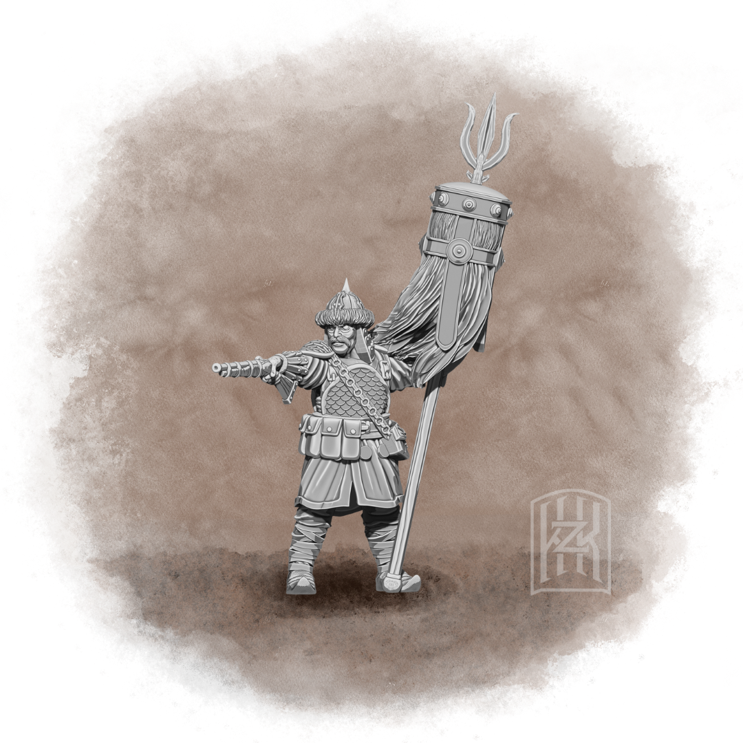 The Qarīn-Kumun - Azeb Banner - Trench Crusade STL file