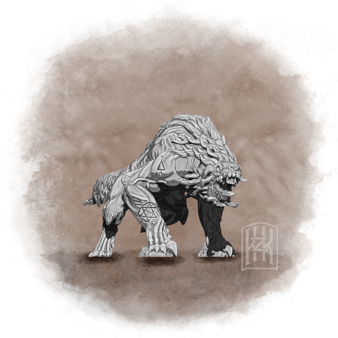 The Qarīn-Kumun - Keshikten B Jezail and Spear - Trench Crusade STL file - Image 2