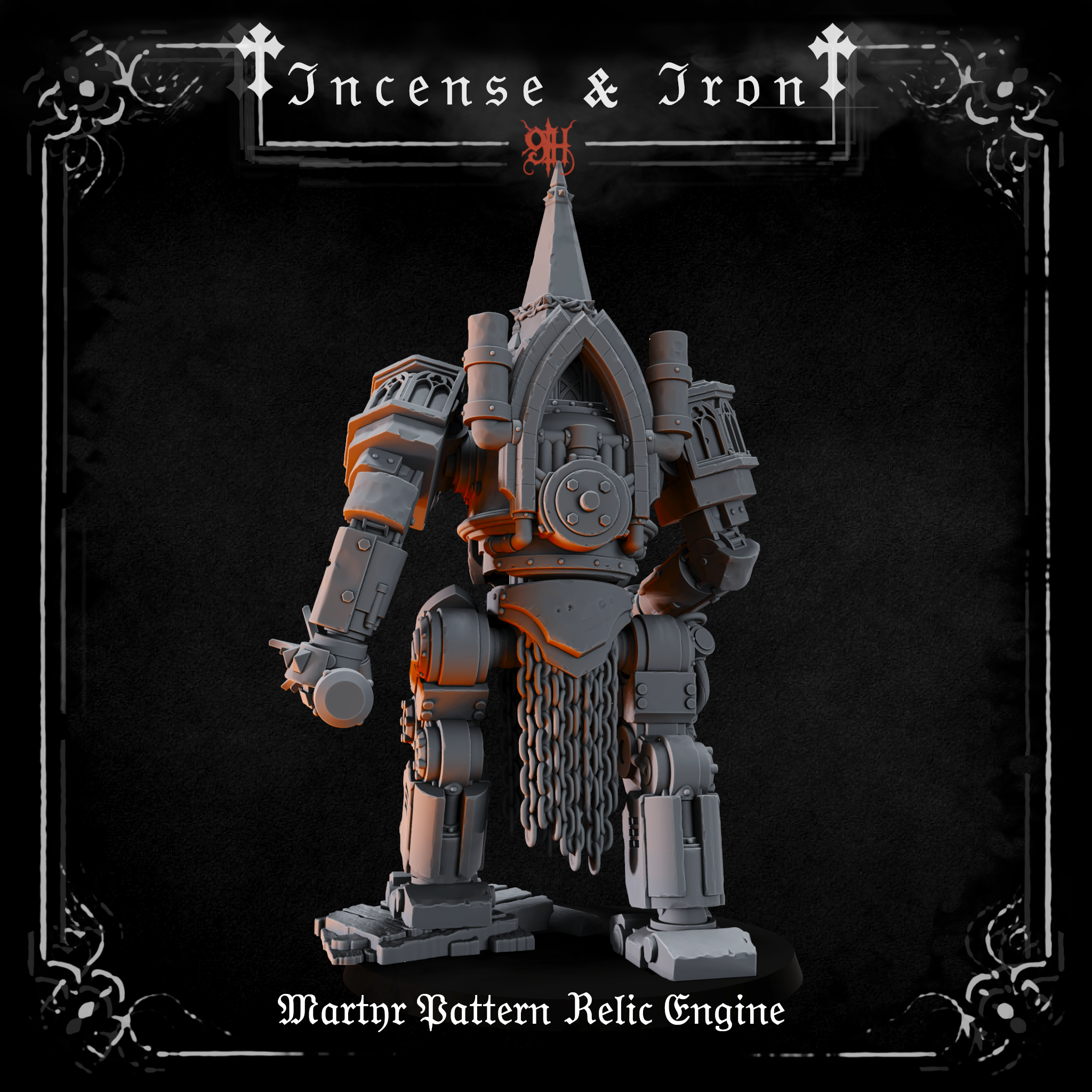 Martyr Pattern Relic Engine Anchorite - Trench Crusade STL file - Image 2