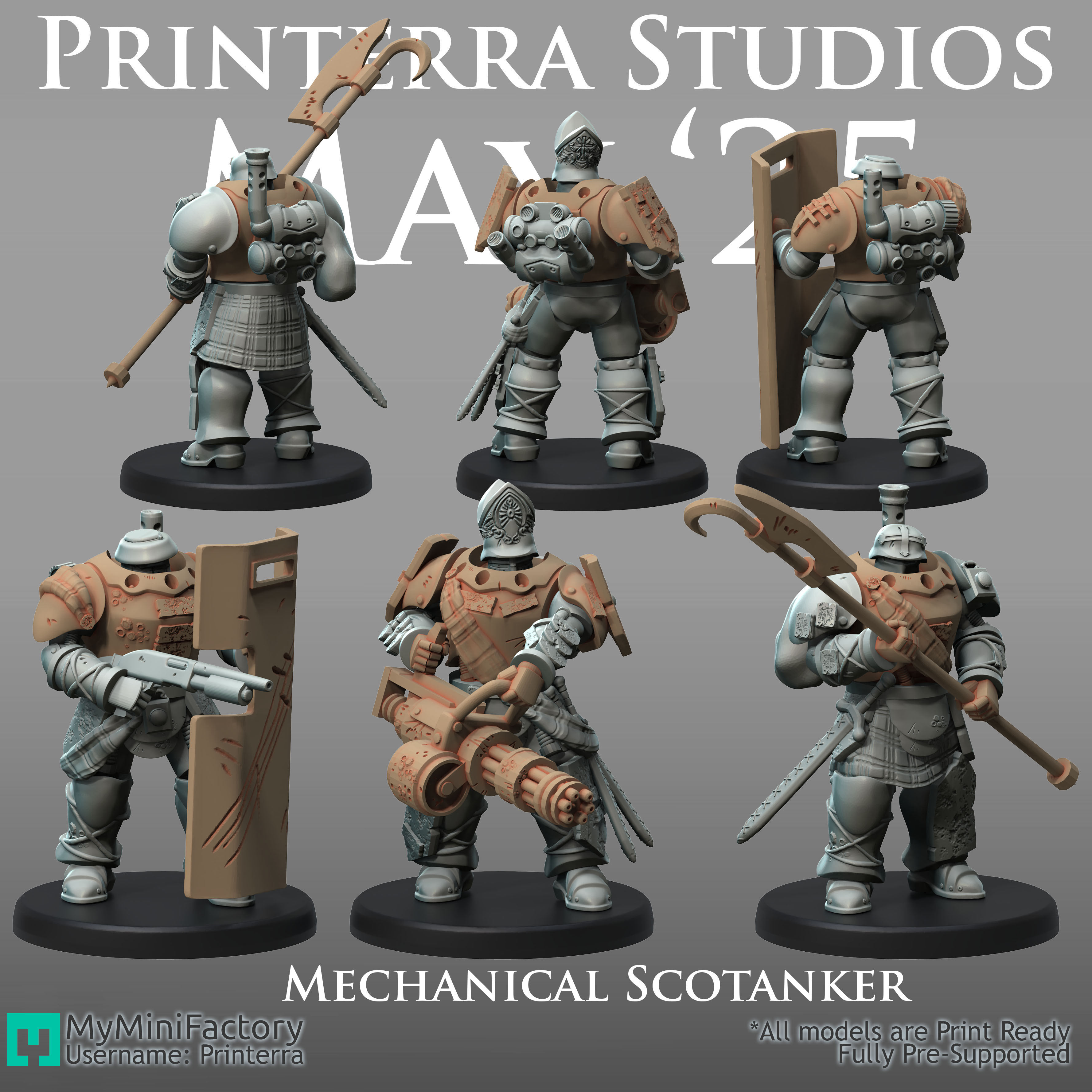 050 BELTHAZARK Mechanical Scotanker - Trench Crusade STL file for Mechanised Heavy Infantry
