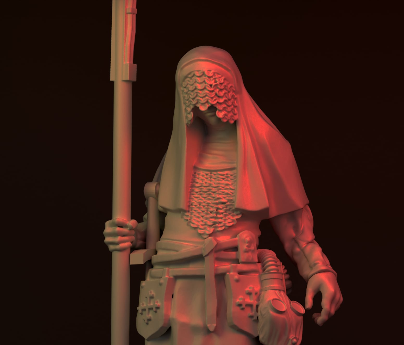 Warrior Nuns - Trench Crusade STL file - Image 4