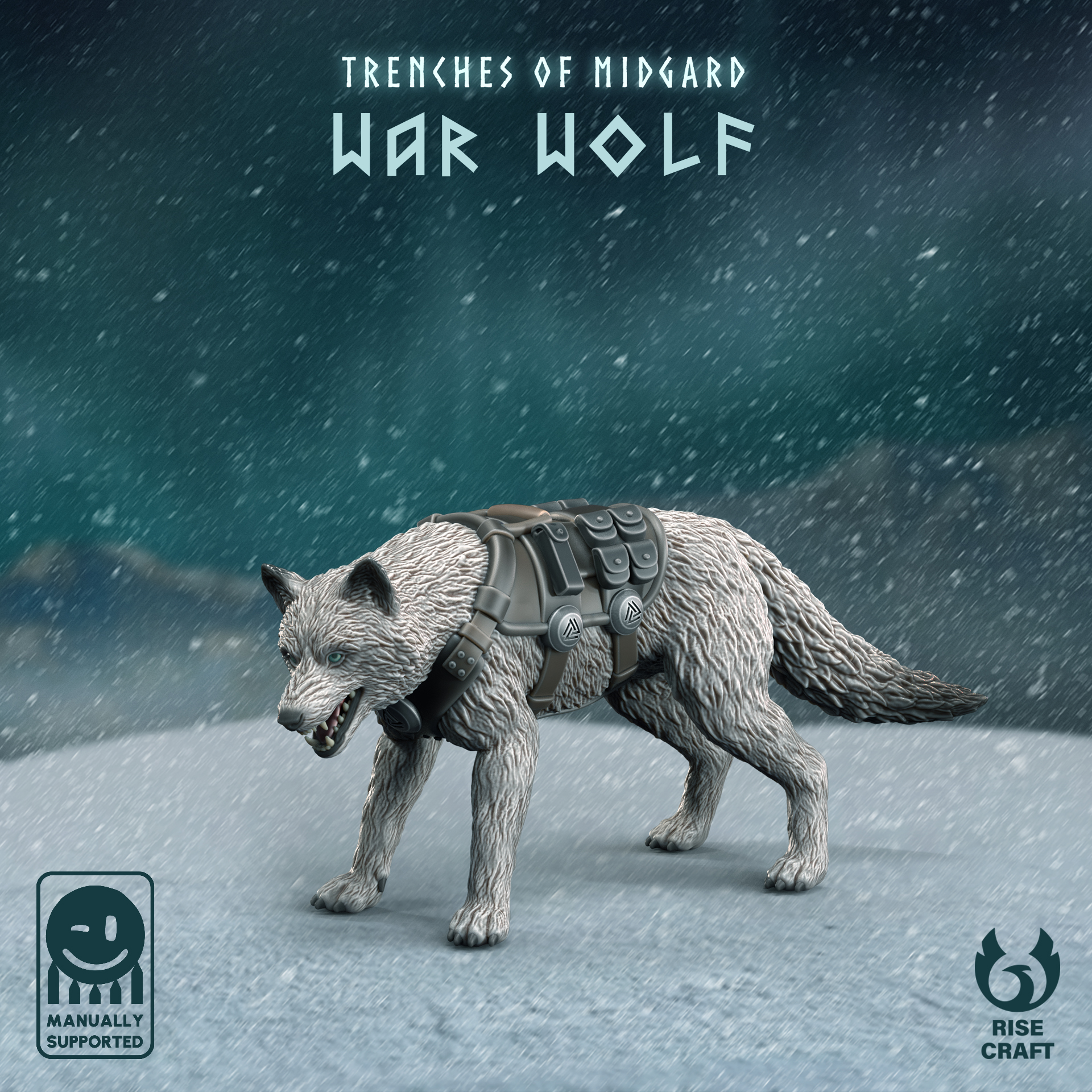 Trenches of Midgard - War Wolf - Trench Crusade STL file for Trench Dog