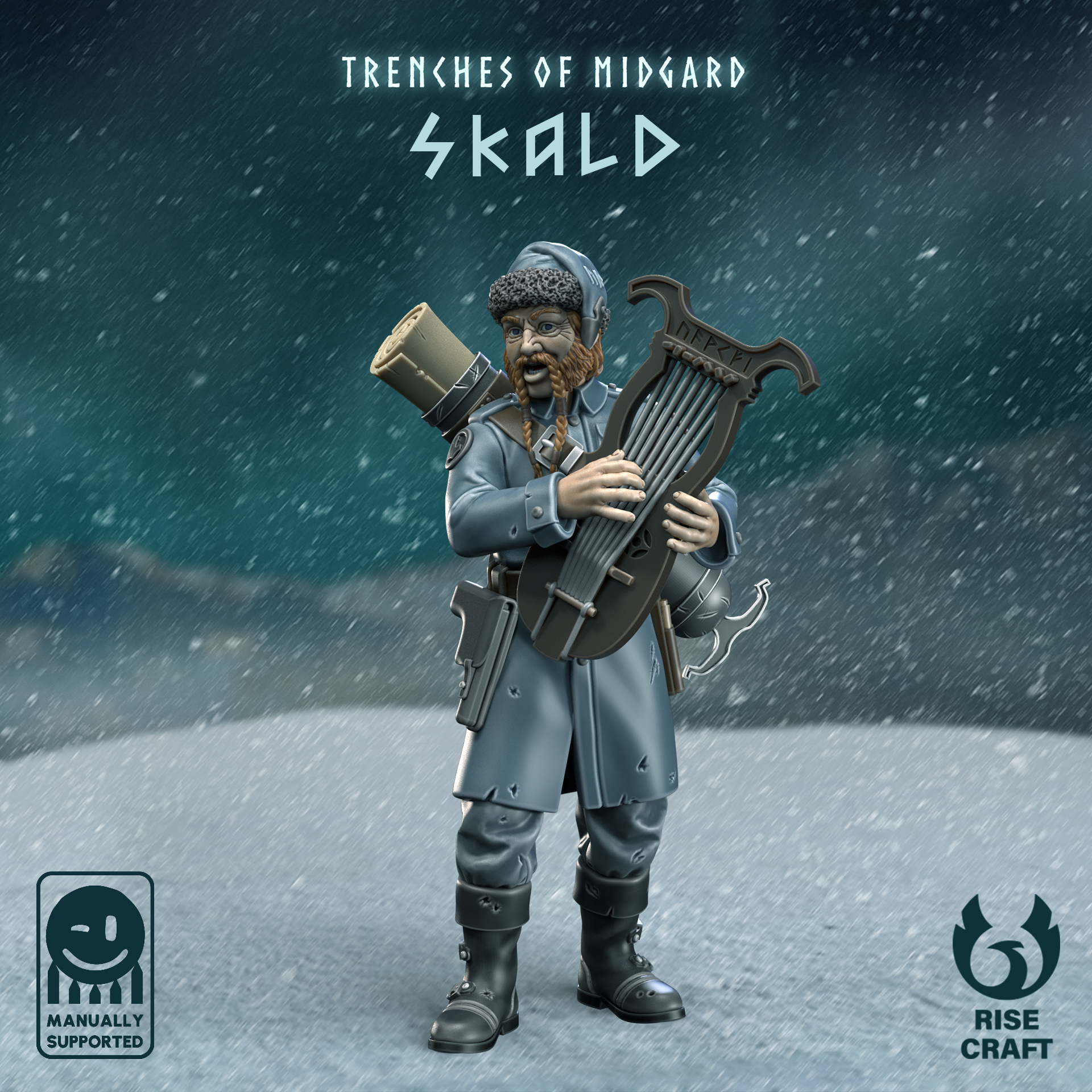 Trenches of Midgard - Skald - Trench Crusade STL file for Yeoman