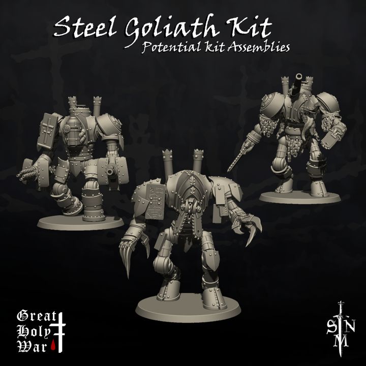 Great Holy War: Steel Goliath Kit - Trench Crusade STL file - Image 2