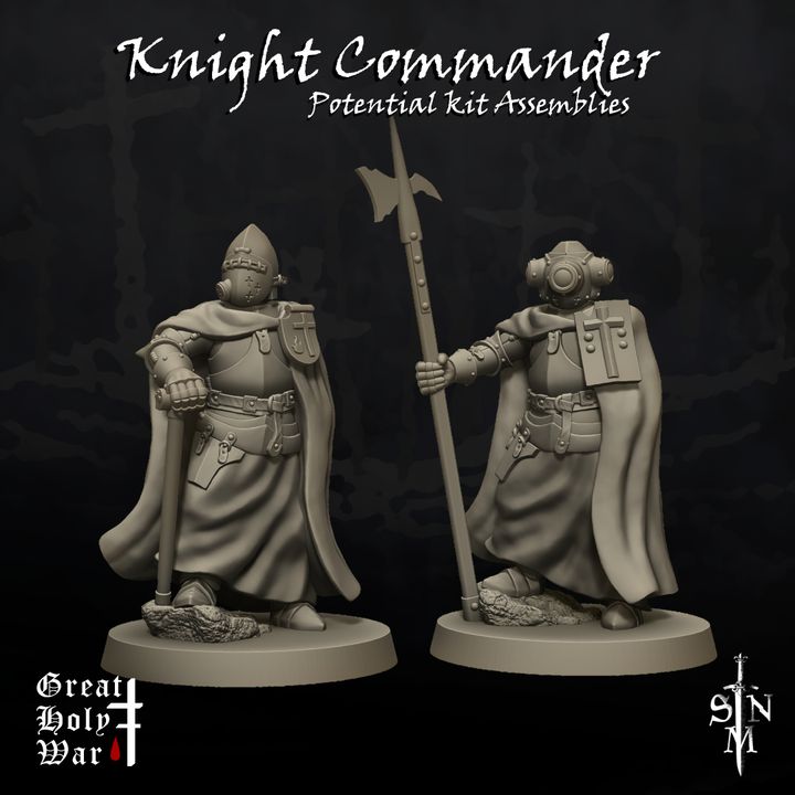 Great Holy War: Knight Commander - Trench Crusade STL file - Image 2
