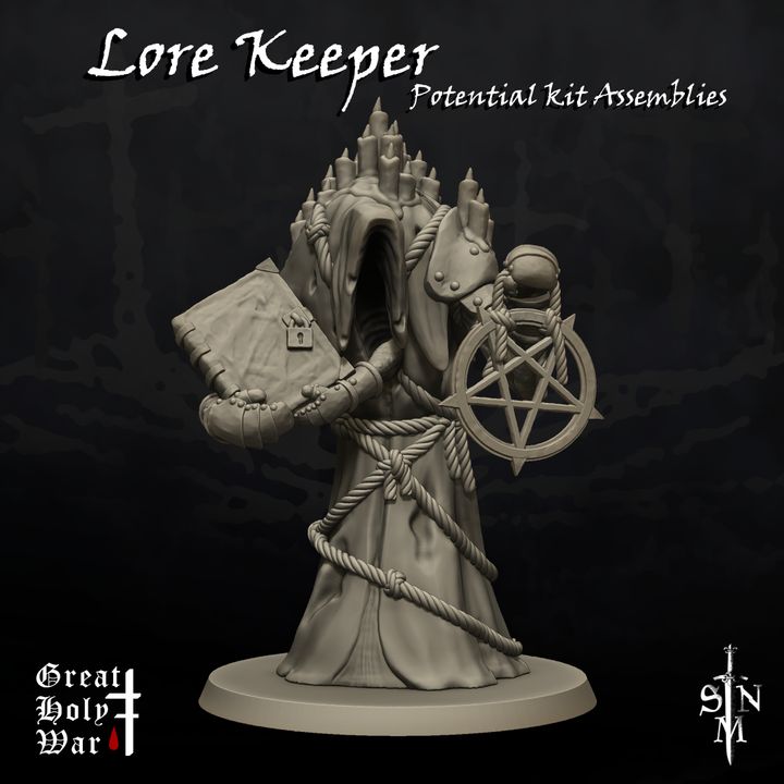 Great Holy War: Lore Keeper - Trench Crusade STL file - Image 2
