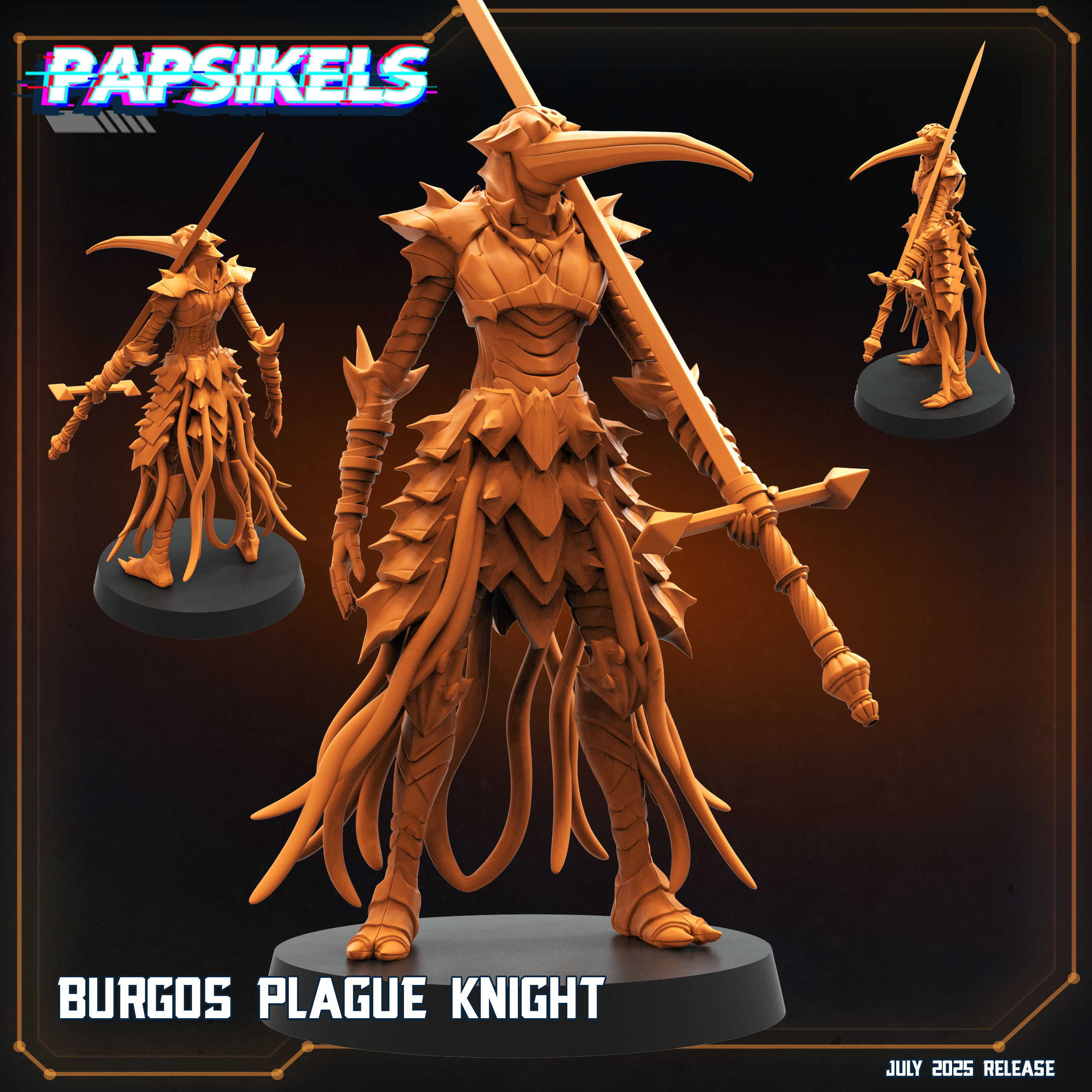 BURGOS PLAGUE KNIGHT - Trench Crusade STL file for Plague Knight
