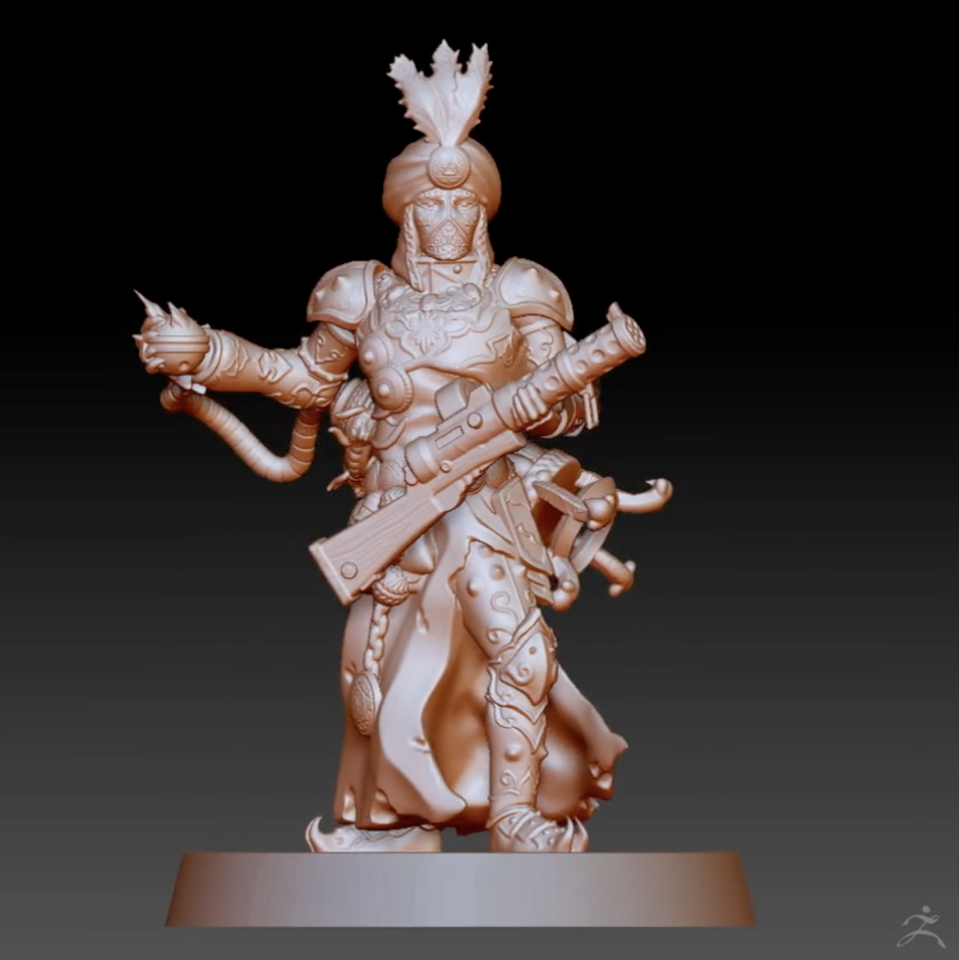 jabirean alchemist - Trench Crusade STL file for Jabirian Alchemist