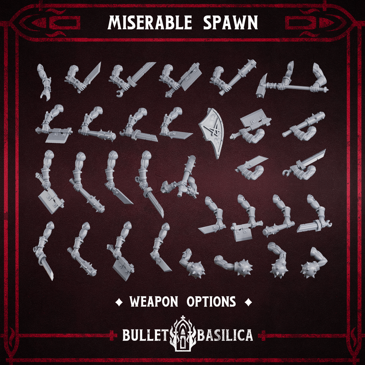 Miserable Spawn (build kit) - Trench Crusade STL file - Image 3