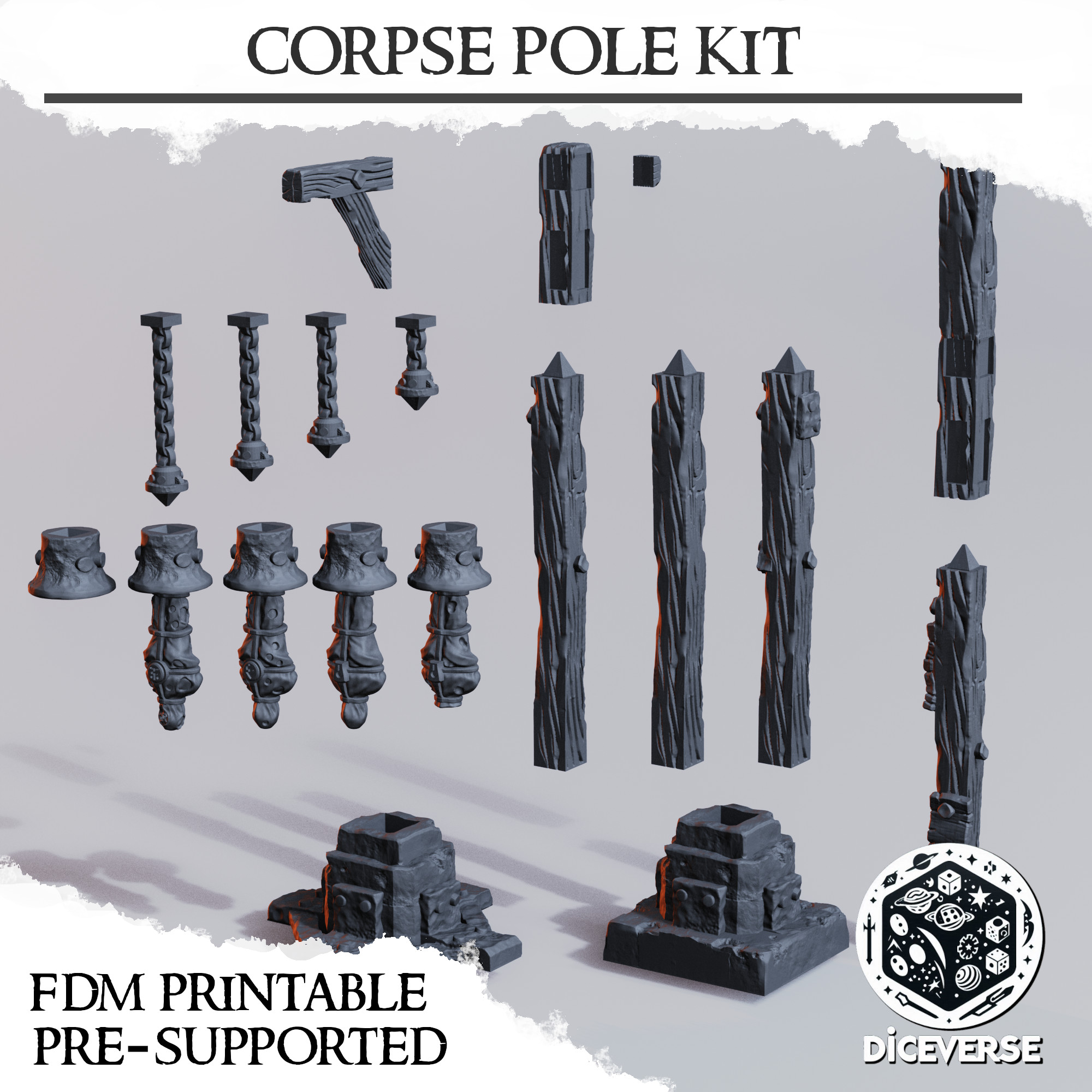 Trench Terrain: Corpse Pole Kit - Image 3