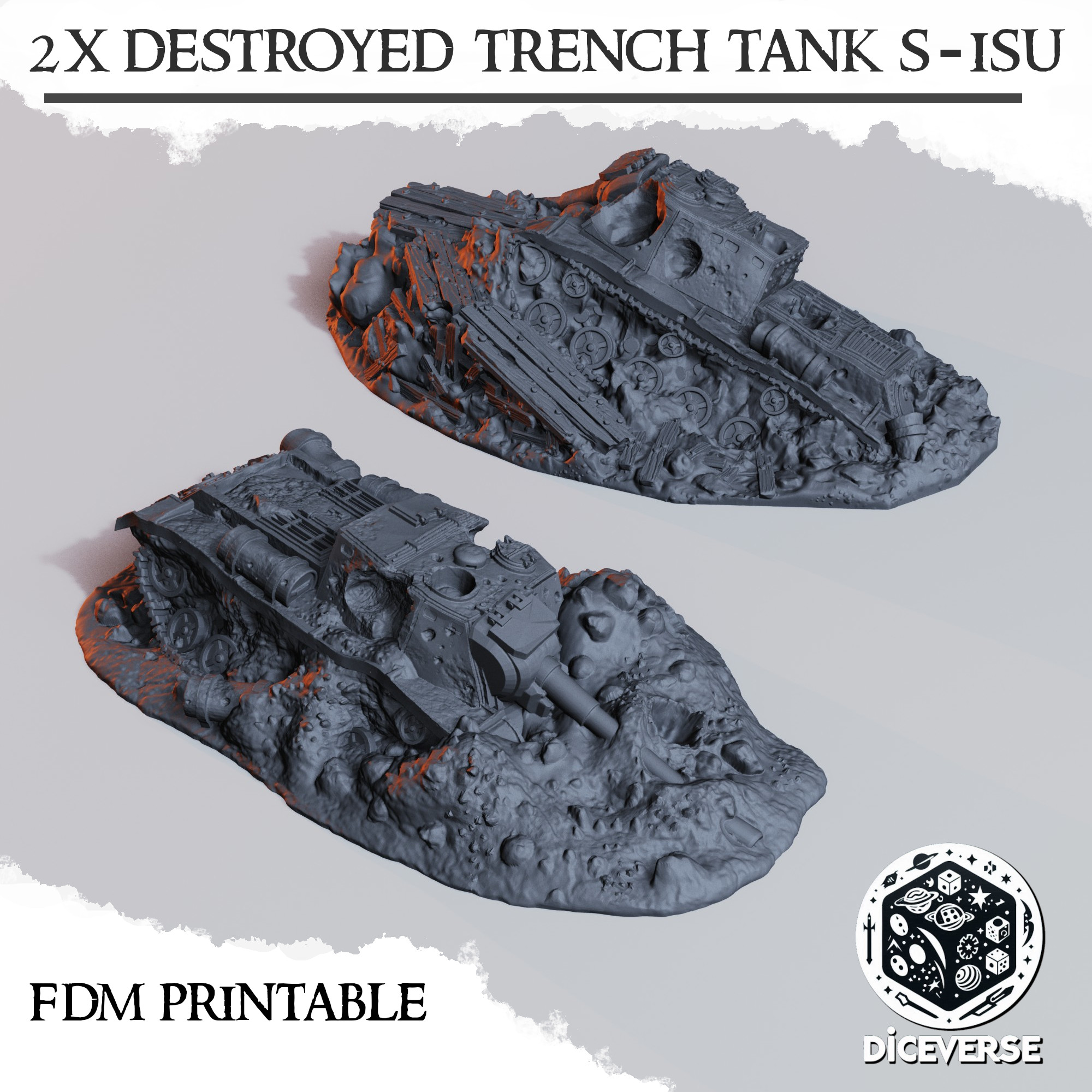 Trench Terrain: Destroyed S-ISU - Image 2