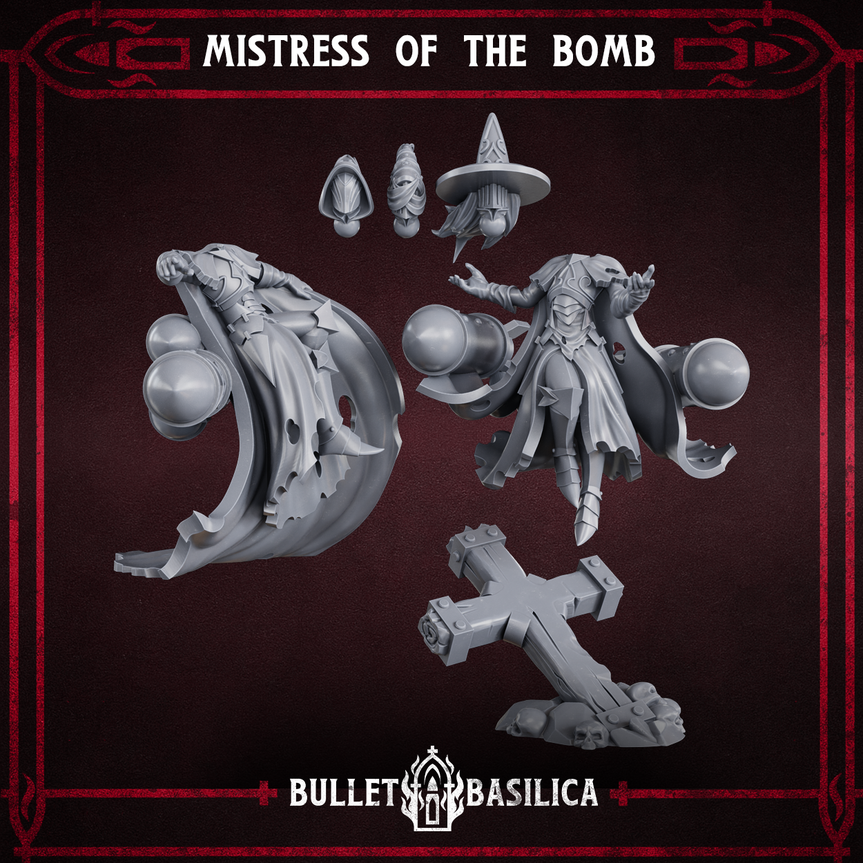 Mistress of the Bomb (HQ) - Trench Crusade STL file - Image 3