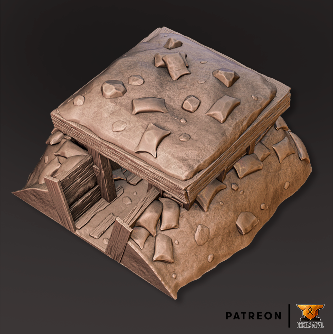 Trenched Battlefield - Small cottage