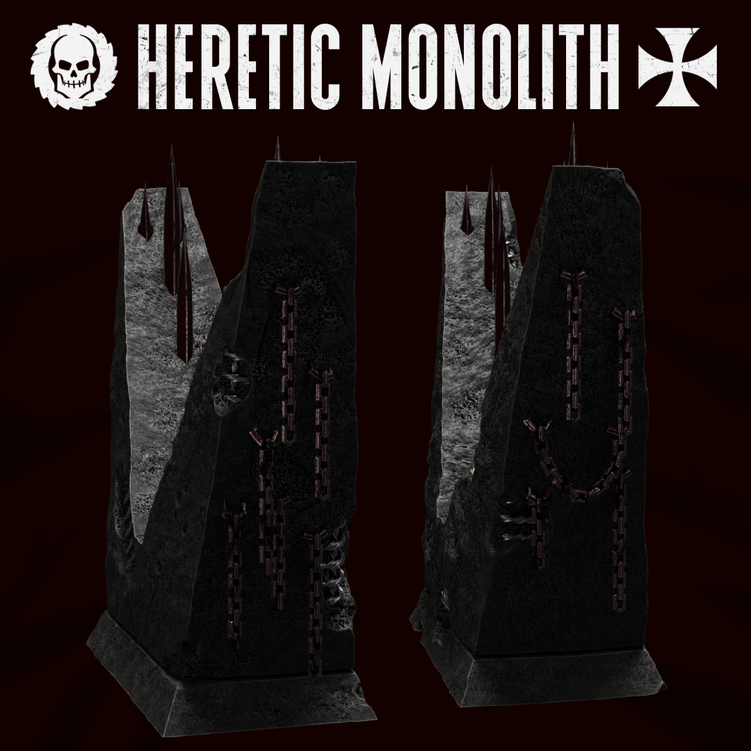 Trench Heretic Monolith by MOMminiatures - 28mm, Crusade, Monolith, Shrine, grimdark, heretic, tabletop, terrain, trench, wargaming - Image 2